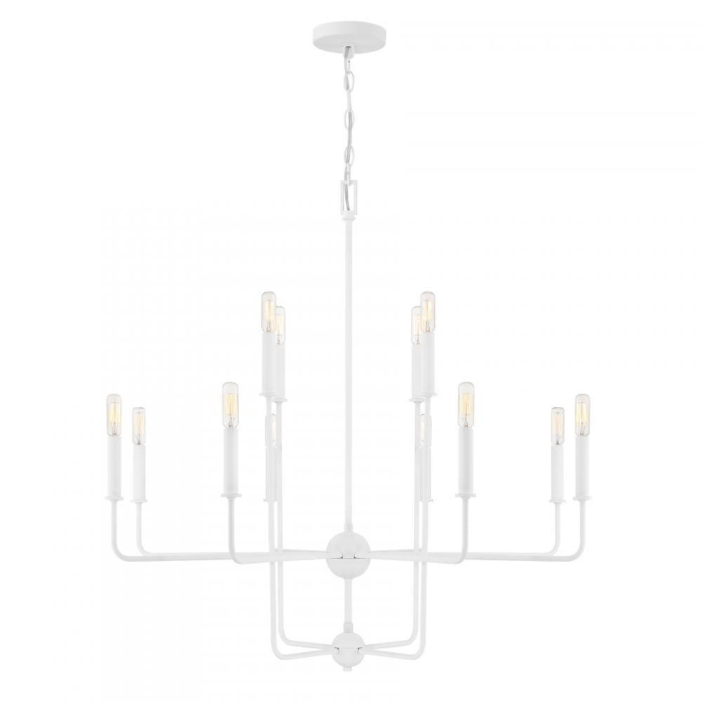 Savoy House Avondale 12-Light Chandelier in Bisque White, Savoy House 1-4046-12-83 ALYL4