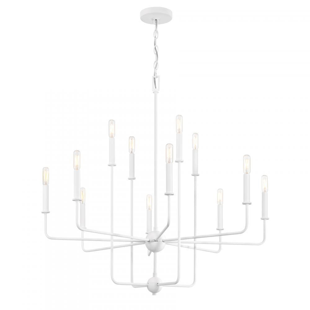 Savoy House Avondale 12-Light Chandelier in Bisque White, Savoy House 1-4046-12-83 ALYL4
