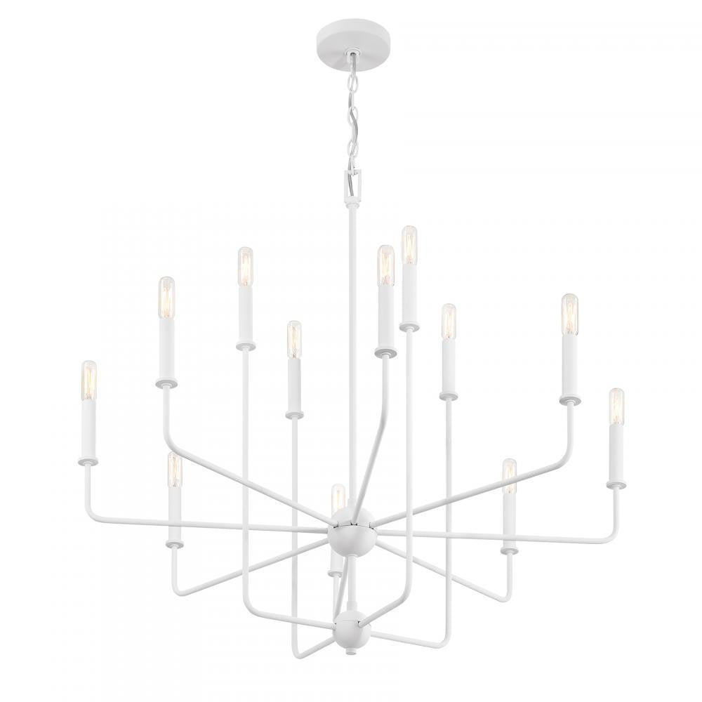 Savoy House Avondale 12-Light Chandelier in Bisque White, Savoy House 1-4046-12-83 ALYL4