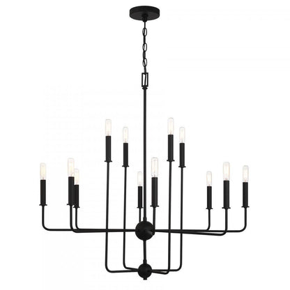 Savoy House Avondale 12-Light Chandelier in Matte Black, Savoy House 1-4046-12-89 ALYL5