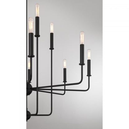 Savoy House Avondale 12-Light Chandelier in Matte Black, Savoy House 1-4046-12-89 ALYL5