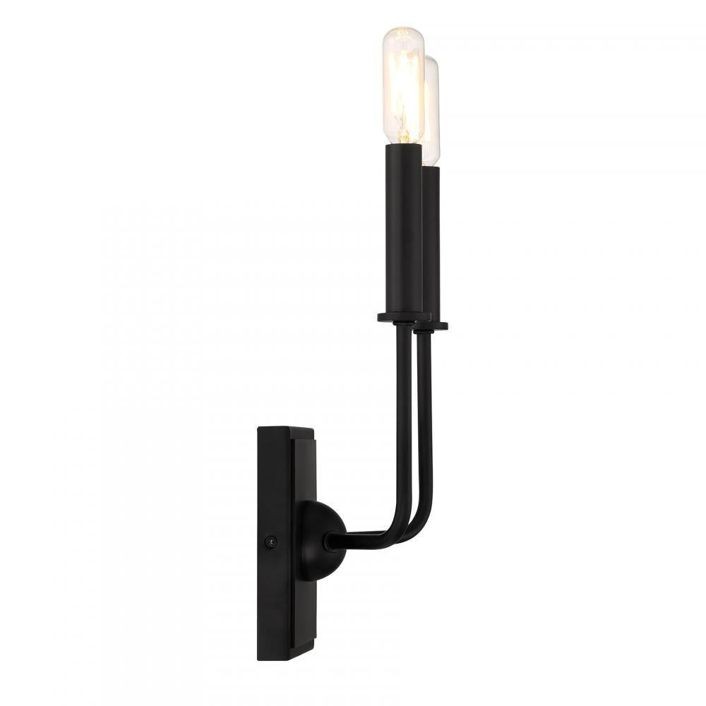 Savoy House Avondale 2-Light Wall Sconce in Matte Black, Savoy House 9-4044-2-89 ALZH9