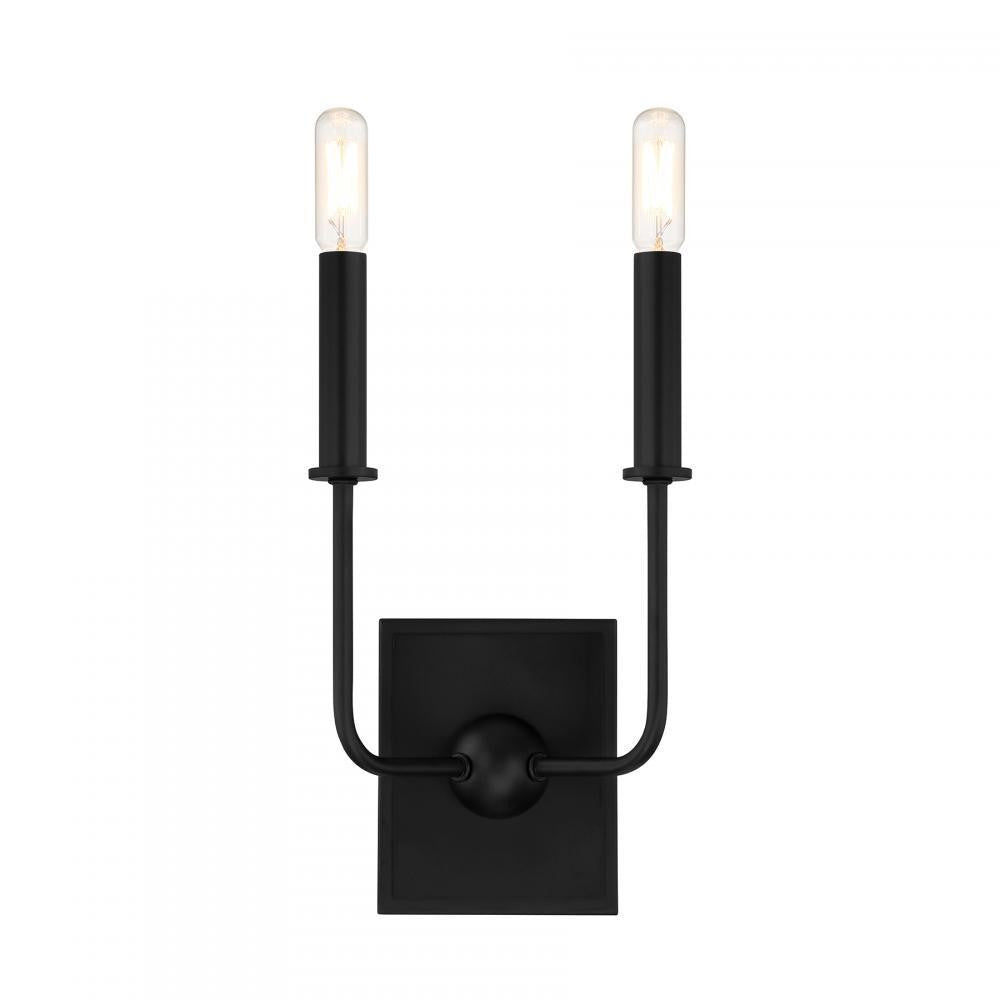 Savoy House Avondale 2-Light Wall Sconce in Matte Black, Savoy House 9-4044-2-89 ALZH9