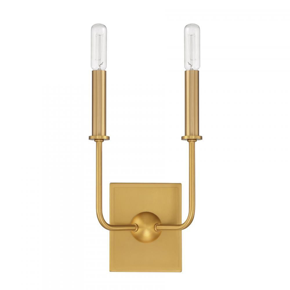 Savoy House Avondale 2-Light Wall Sconce Matte Black