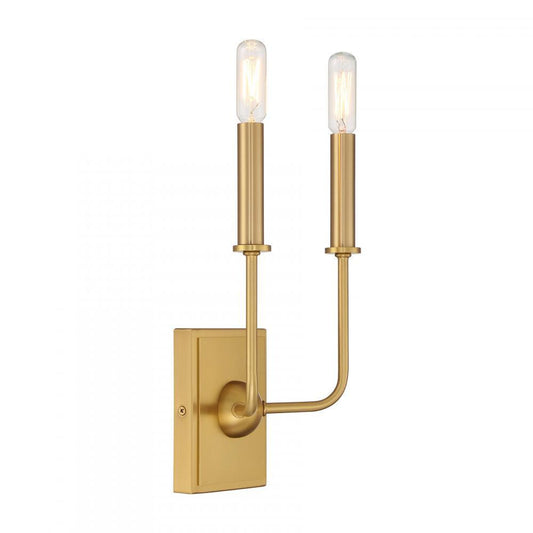 Savoy House Avondale 2-Light Wall Sconce Warm Brass