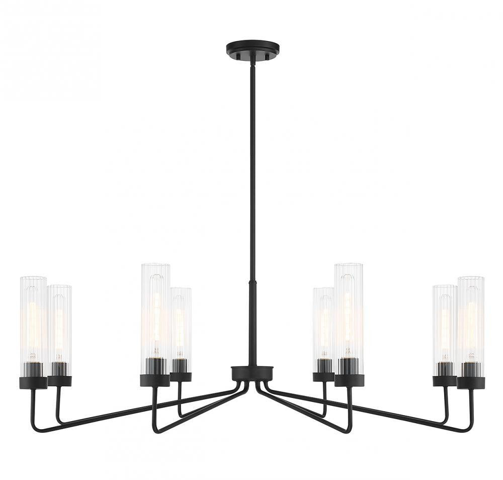 Savoy House Baker 8-Light Chandelier Matte Black