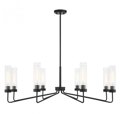 Savoy House Baker 8-Light Chandelier Matte Black