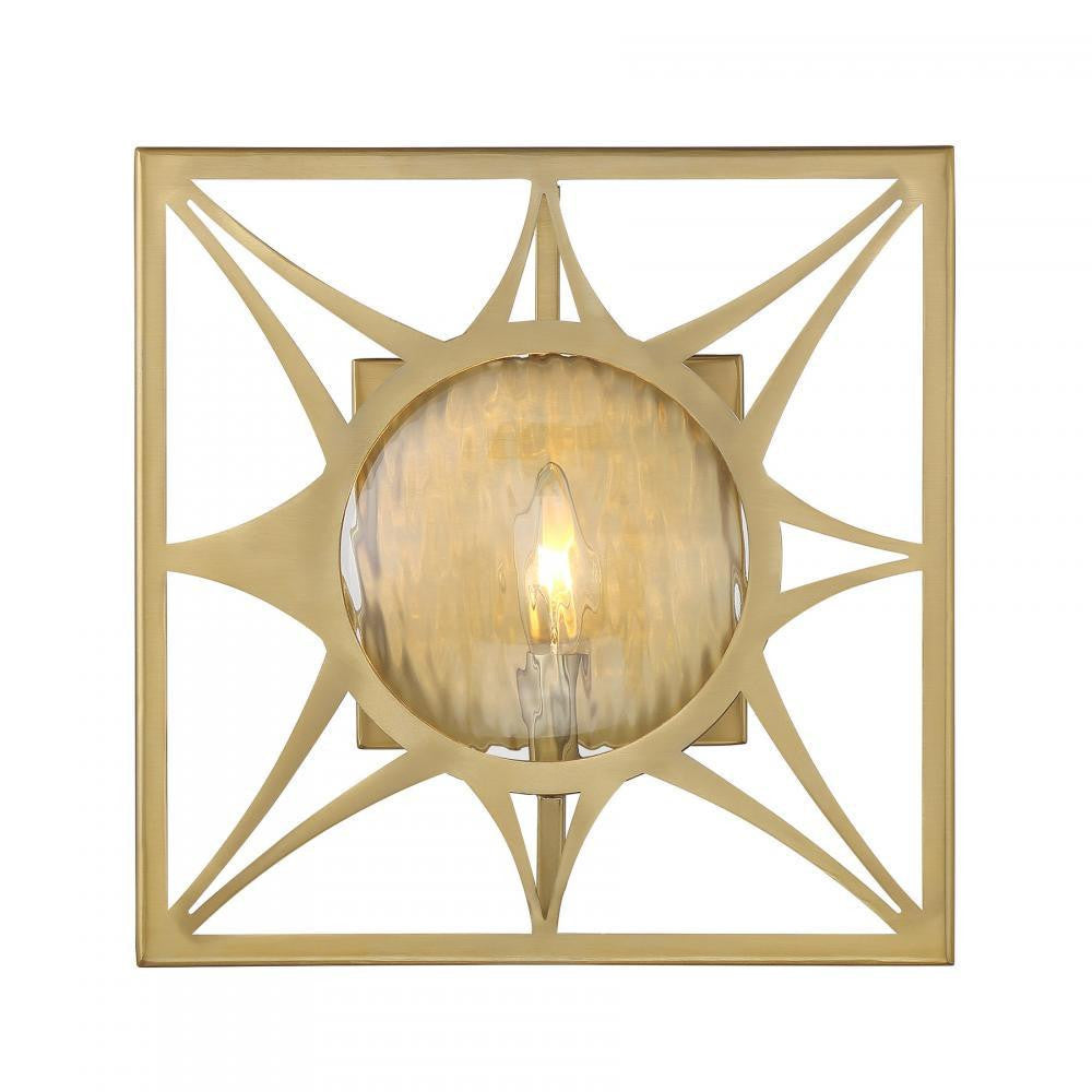 Savoy House Balfour 1-Light Wall Sconce Warm Brass