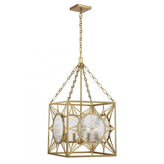 Savoy House Balfour 4-Light Pendant Warm Brass