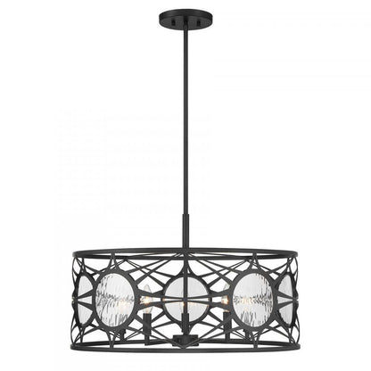 Savoy House Balfour 5-Light Convertible Semi-Flush or Pendant Matte Black