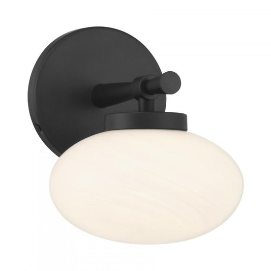 Savoy House Barrow 1-Light Wall Sconce Matte Black