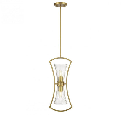 Savoy House Bennington 2-Light Pendant Warm Brass