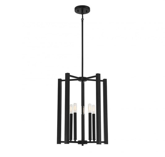 Savoy House Benson 5-Light Pendant Matte Black