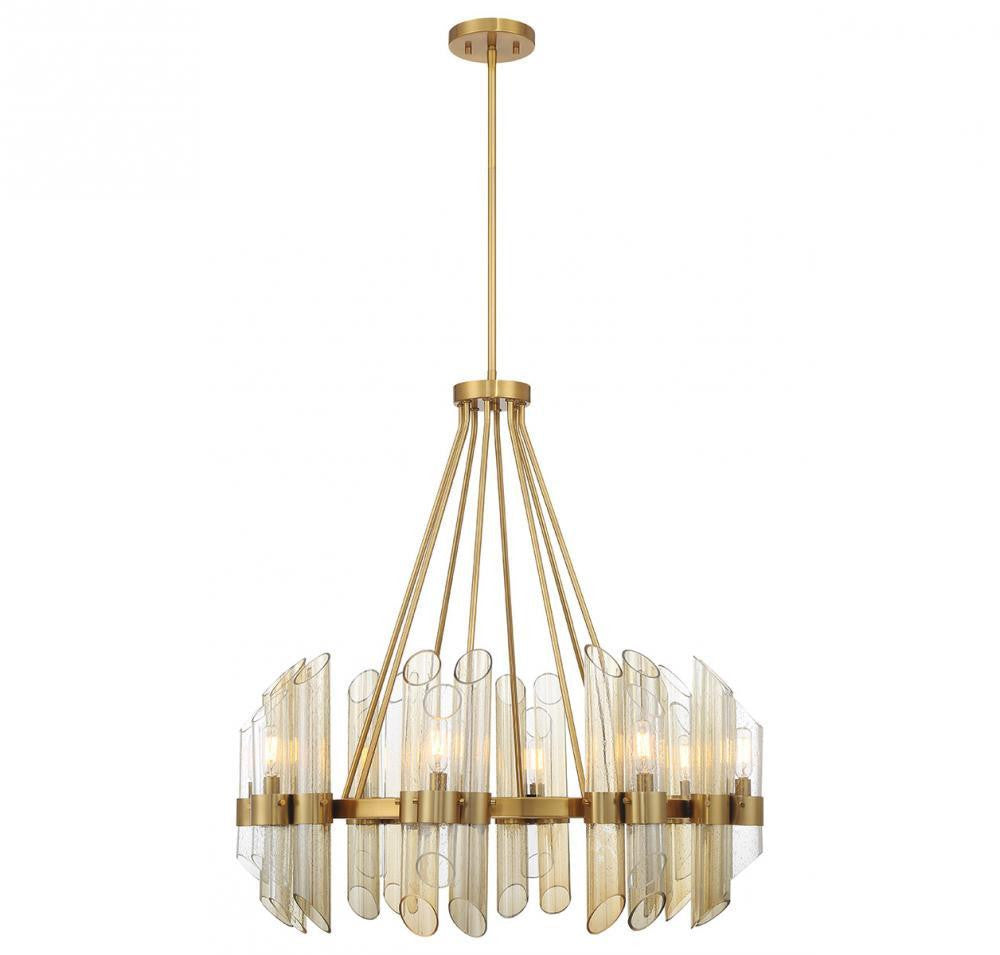 Savoy House Biltmore 8-Light Chandelier Warm Brass