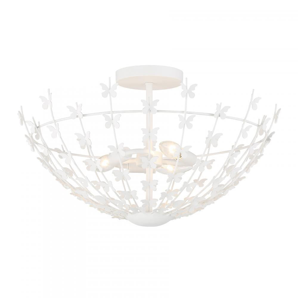 Savoy House Birch 3-Light Ceiling Light in Bisque White, Savoy House 6-4198-3-83 ALXKV