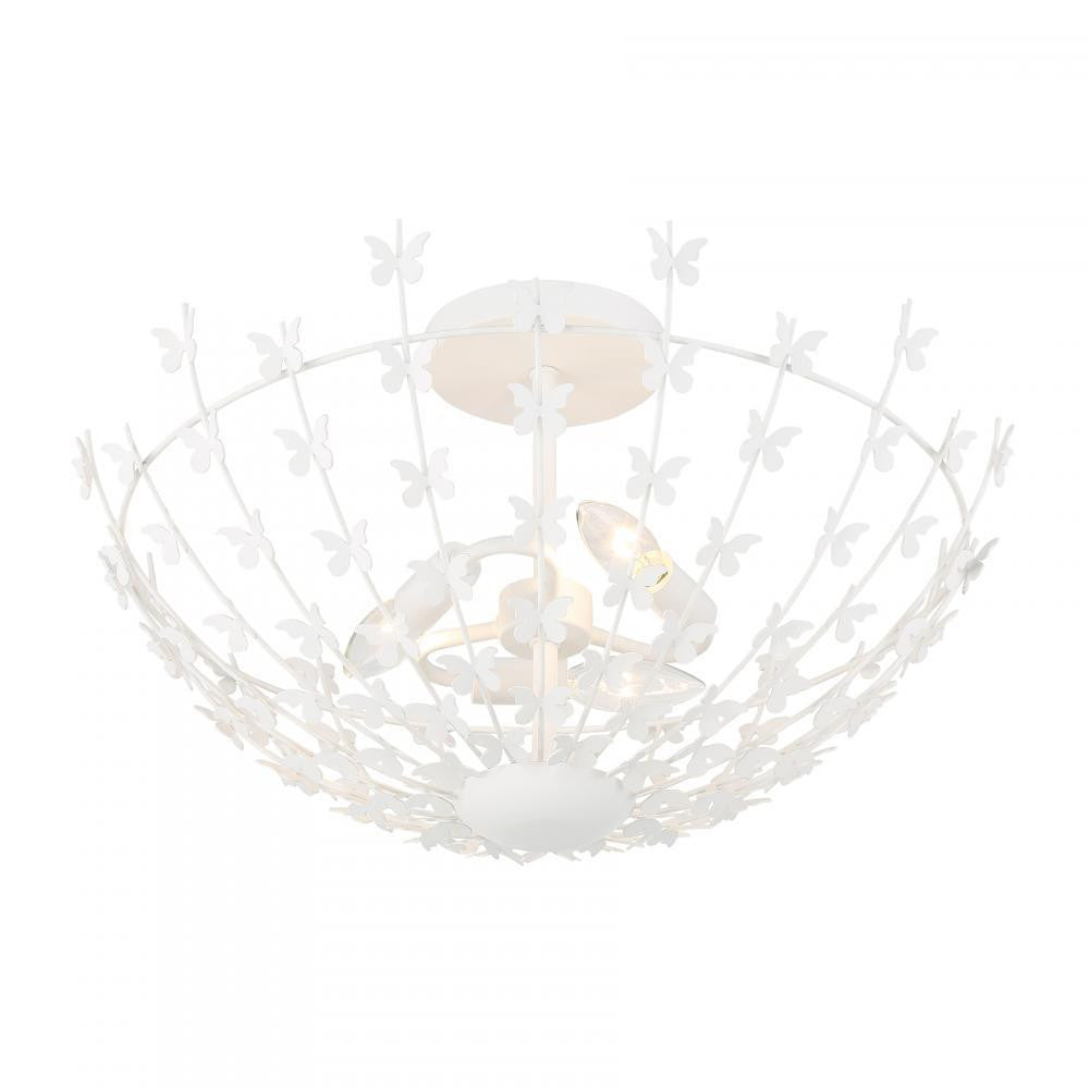 Savoy House Birch 3-Light Ceiling Light in Bisque White, Savoy House 6-4198-3-83 ALXKV