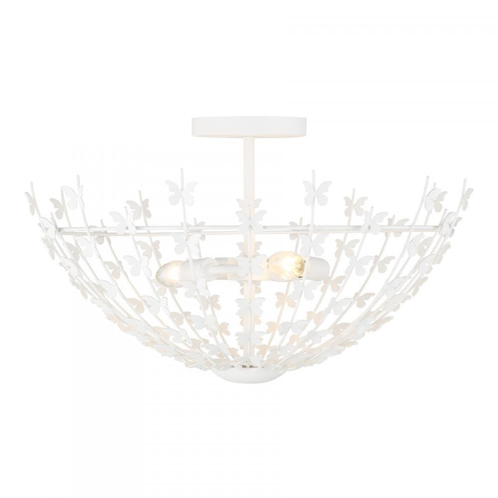Savoy House Birch 3-Light Ceiling Light in Bisque White, Savoy House 6-4198-3-83 ALXKV