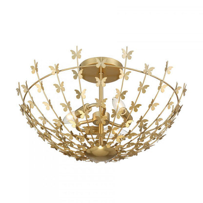 Savoy House Birch 3-Light Ceiling Light in Burnished Brass, Savoy House 6-4198-3-171 ALXKU