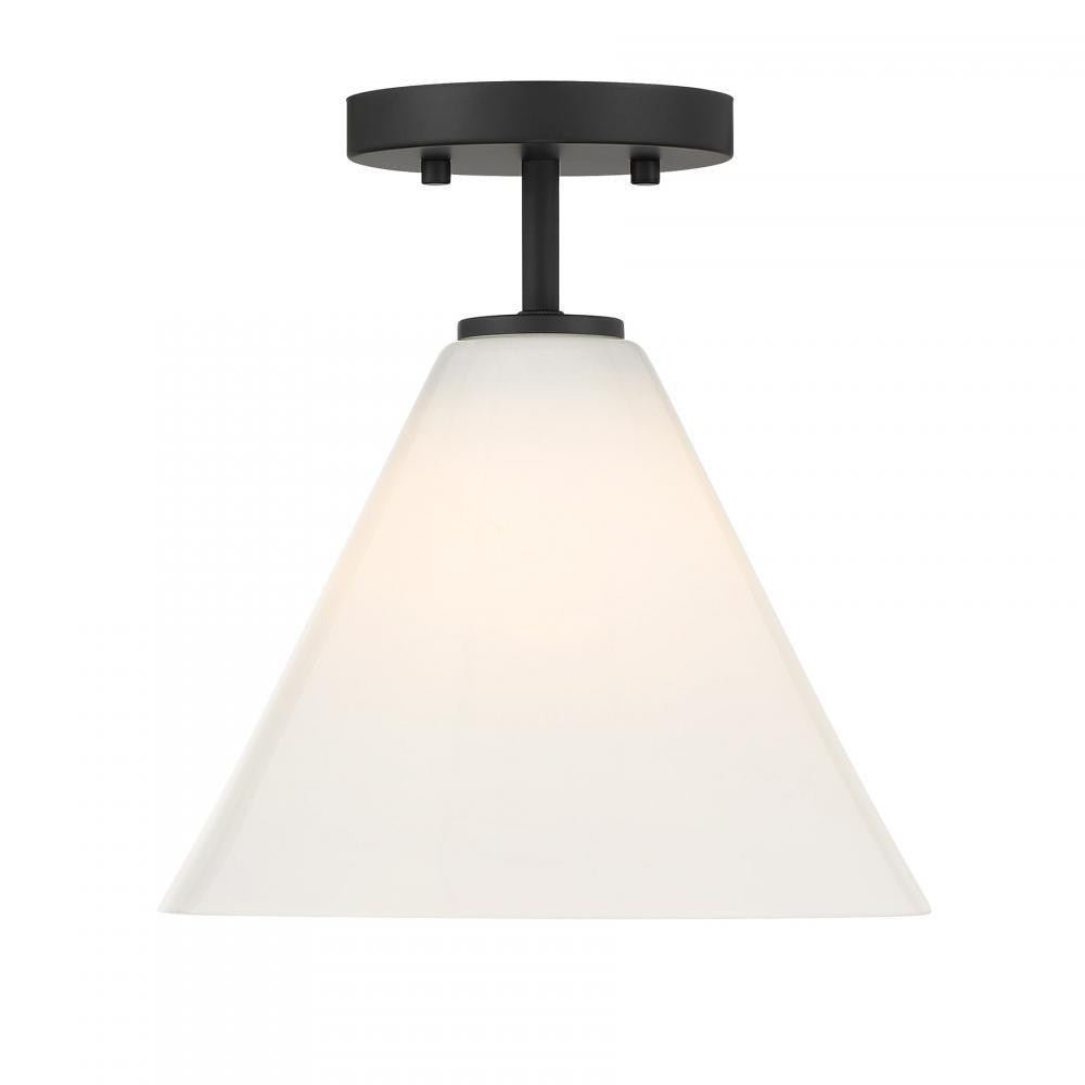 Savoy House Blair 1-Light Mini-Pendant Matte Black