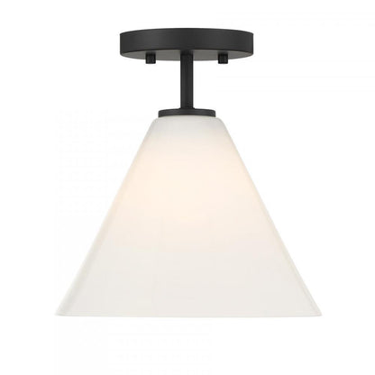 Savoy House Blair 1-Light Mini-Pendant Matte Black