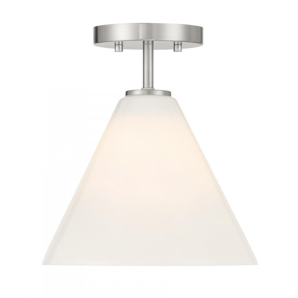 Savoy House Blair 1-Light Mini-Pendant Satin Nickel