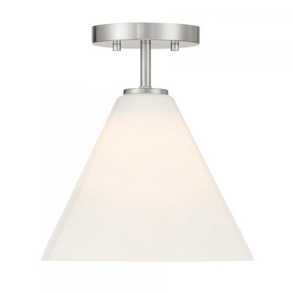 Savoy House Blair 1-Light Mini-Pendant Satin Nickel