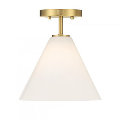 Savoy House Blair 1-Light Mini-Pendant Warm Brass