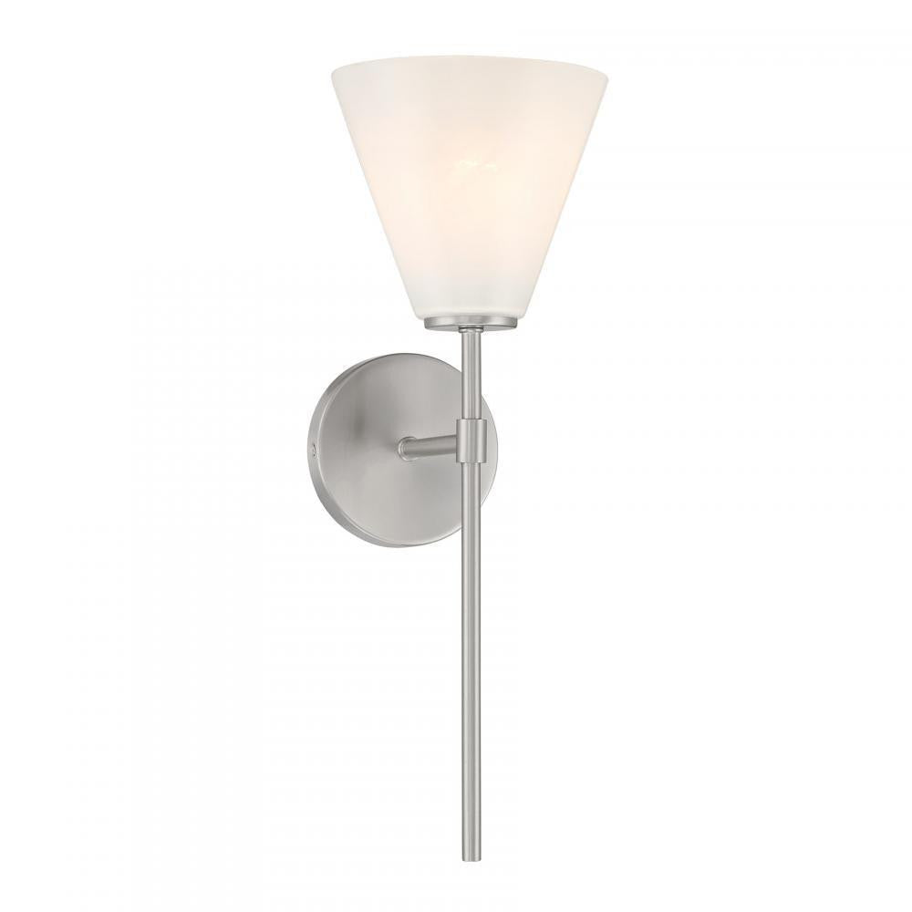 Savoy House Blair 1-Light Wall Sconce Satin Nickel