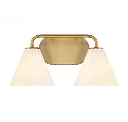Savoy House Blair 2-Light Bathroom Vanity Light Warm Brass