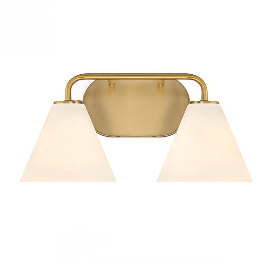 Savoy House Blair 2-Light Bathroom Vanity Light Warm Brass