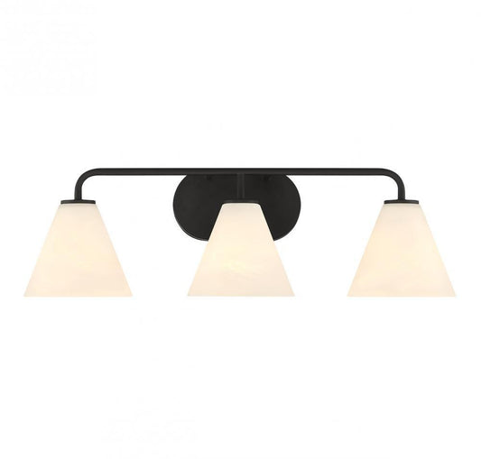Savoy House Blair 3-Light Bathroom Vanity Light Matte Black