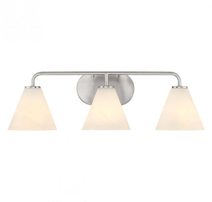Savoy House Blair 3-Light Bathroom Vanity Light Satin Nickel