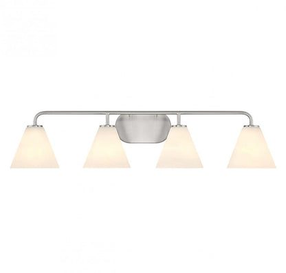 Savoy House Blair 4-Light Bathroom Vanity Light Satin Nickel