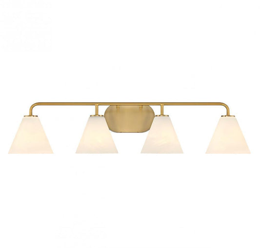 Savoy House Blair 4-Light Bathroom Vanity Light Warm Brass