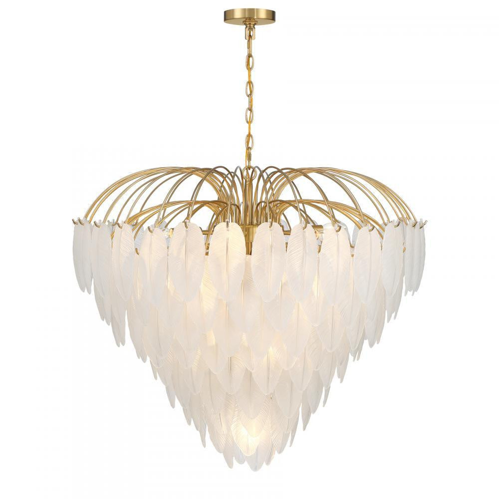 Savoy House Boa 15-Light Chandelier Warm Brass