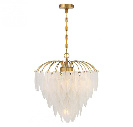 Savoy House Boa 6-Light Chandelier Warm Brass