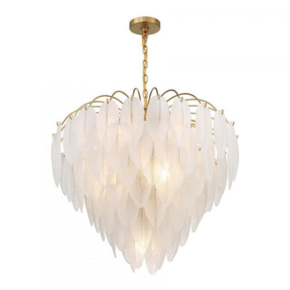 Savoy House Boa 9-Light Chandelier Warm Brass