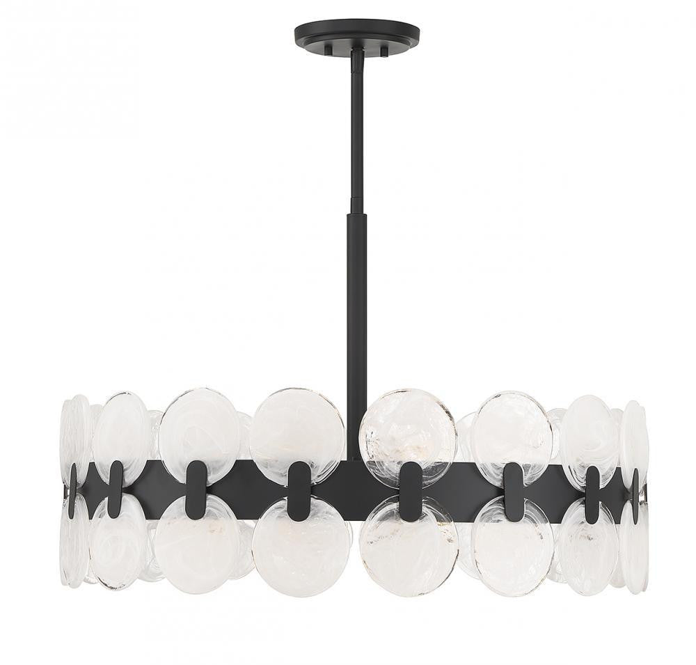 Savoy House Boca 6-Light Chandelier Matte Black