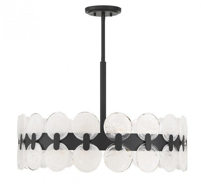 Savoy House Boca 6-Light Chandelier Matte Black