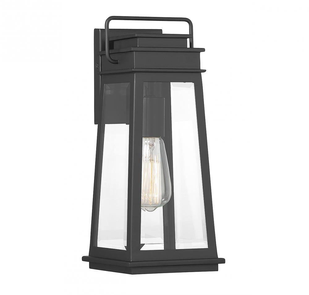 Savoy House Boone 15-in Outdoor Wall Lantern Matte Black