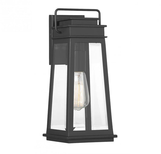 Savoy House Boone 15-in Outdoor Wall Lantern Matte Black