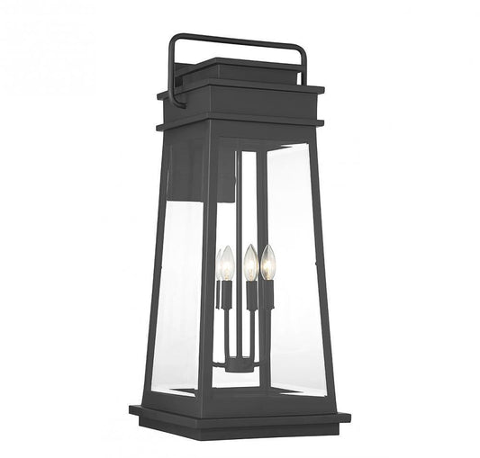 Savoy House Boone 4-Light Outdoor Wall Lantern Matte Black