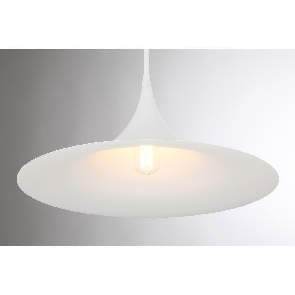 Savoy House Bowdin 1-Light Pendant in Bisque White, Savoy House 7-7639-1-83 ALXLN