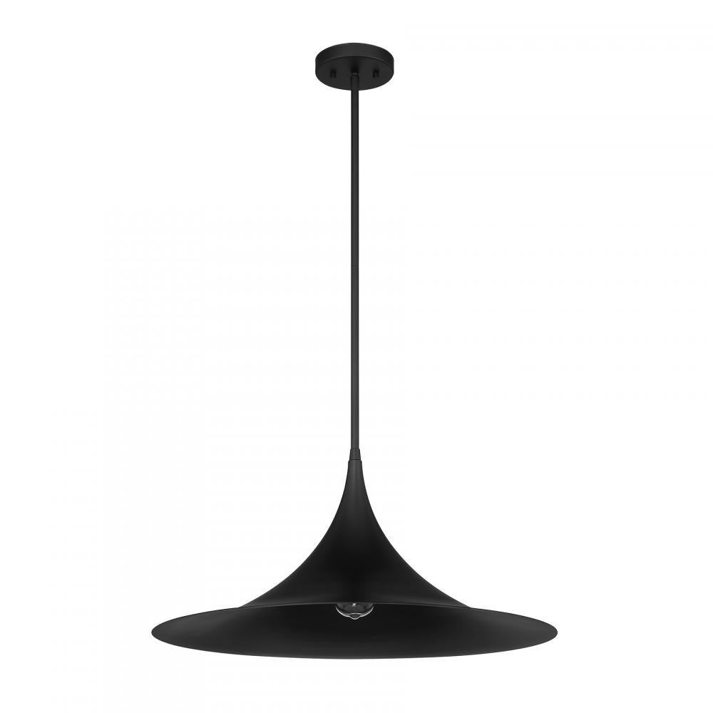 Savoy House Bowdin 1-Light Pendant in Matte Black, Savoy House 7-7639-1-89 ALXLP