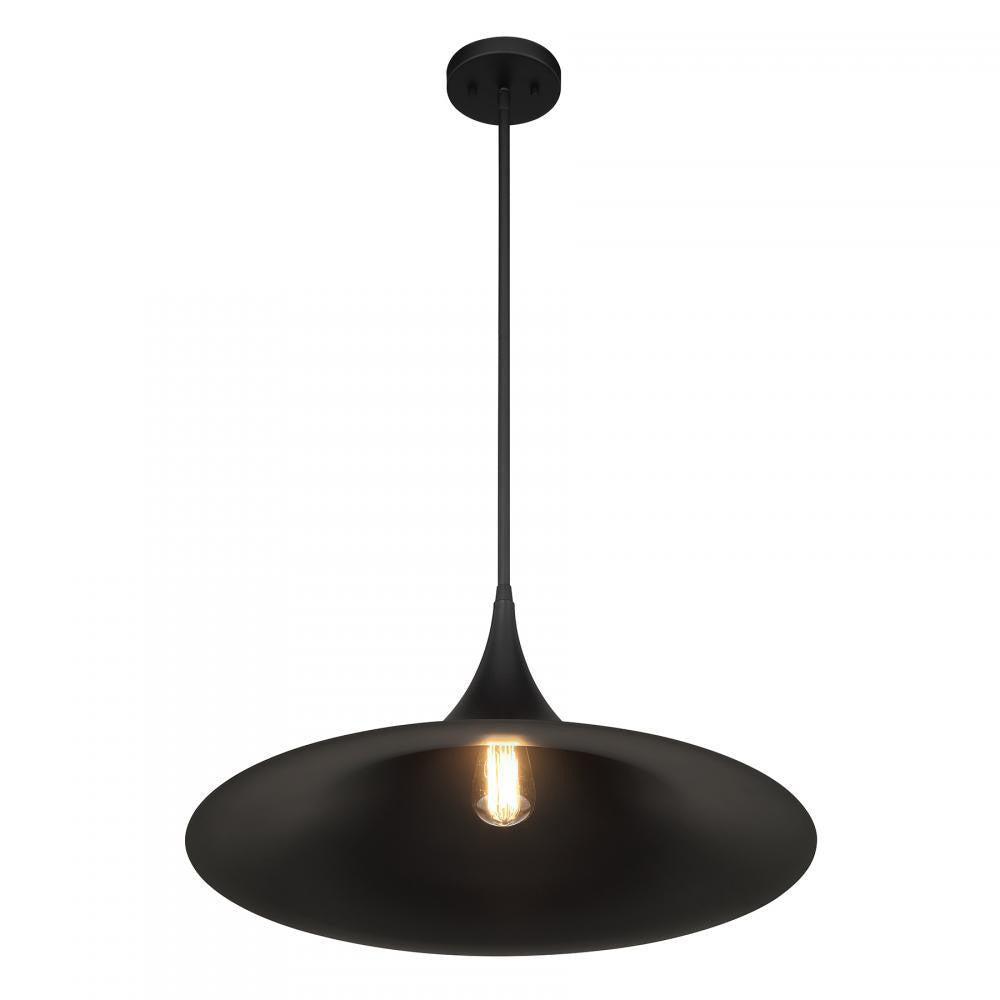 Savoy House Bowdin 1-Light Pendant in Matte Black, Savoy House 7-7639-1-89 ALXLP