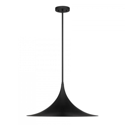 Savoy House Bowdin 1-Light Pendant in Matte Black, Savoy House 7-7639-1-89 ALXLP