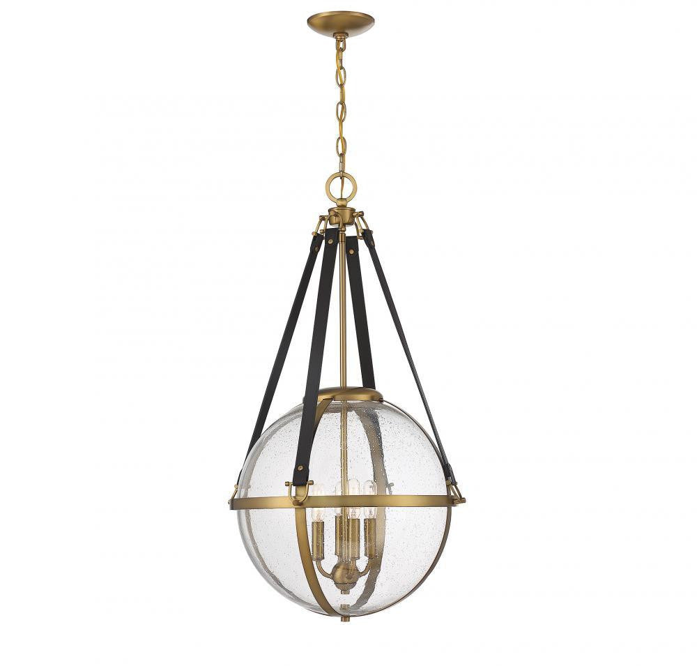 Savoy House Bozeman 4-Light Pendant Warm Brass