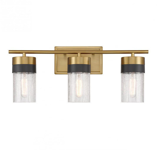 Savoy House Brickell 3-Light Bath Vanity Warm Brass
