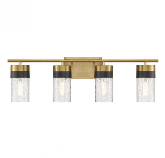 Savoy House Brickell 4-Light Bath Vanity Warm Brass