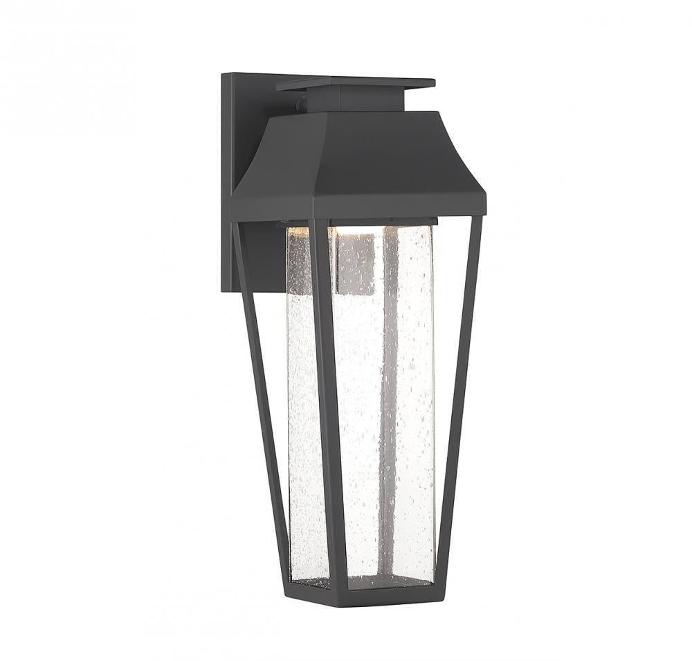 Savoy House Brookline 15-in LED Outdoor Wall Lantern Matte Black